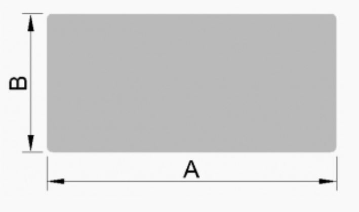 Aluminium strip 40 X 2 X 6000 mm
